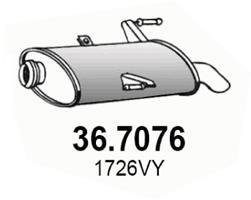 Глушник вихлопних газів (кінцевий) ASSO 367076