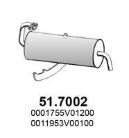 Глушник вихлопних газів (кінцевий) ASSO 517002