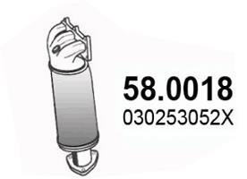 Катализатор ASSO 580018