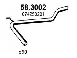 Труба вихлопного газу ASSO 583002