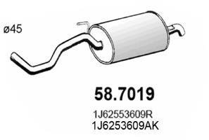 Глушник вихлопних газів (кінцевий) ASSO 587019