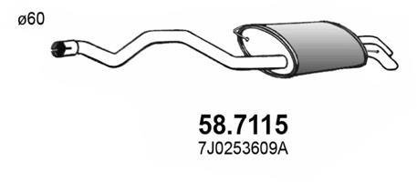 Глушник вихлопних газів (кінцевий) ASSO 587115