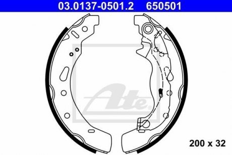 Szczйki hamulcowe 200x32 ATE 03013705012 (фото 1)