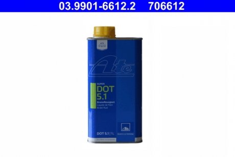 Тормозная жидкость Super DOT 5.1, 1л. ATE 03990166122 (фото 1)