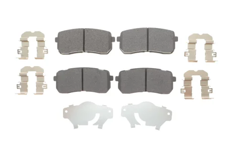 Комплект гальмівних колодок задн (з шумопоглинаючою пластиною), KIA CARNIVAL II, SORENTO III 2.0D-3.5 10.01-12.20 ATE 13046055552