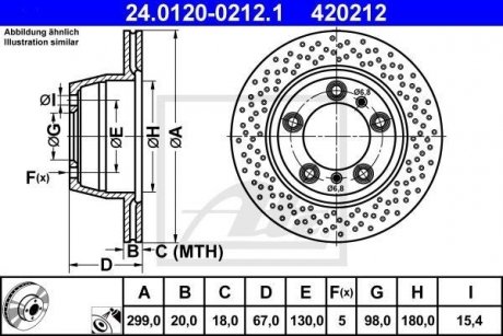 Диск тормозной ATE 24012002121