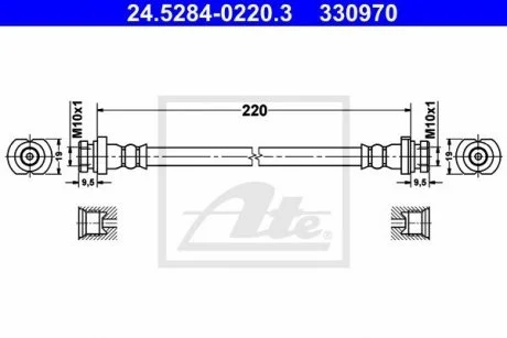 Шланг тормозной ATE 24528402203