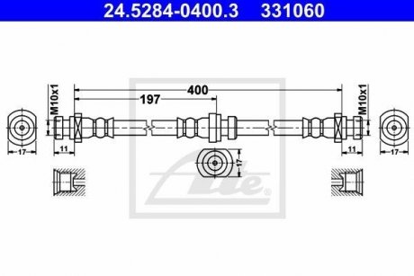 Шланг гальмівний ATE 24528404003