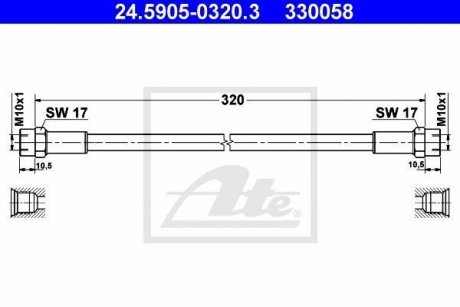 Шланг зчеплення ATE 24590503203