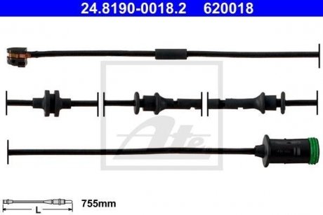 Brake sensor front ATE 24819000182