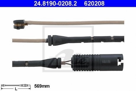 Датчик зносу гальмівних колодок ATE 24819002082