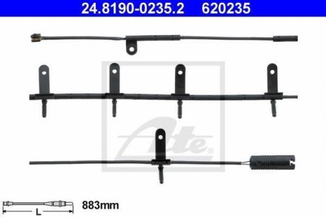 Датчик износа тормозных колодок ATE 24819002352 (фото 1)