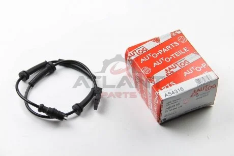 Датчик ABS передн Лів/Прав RENAULT ESPACE IV, LAGUNA II, VEL SATIS 1.6-3.5 03.01- AUTLOG AS4316