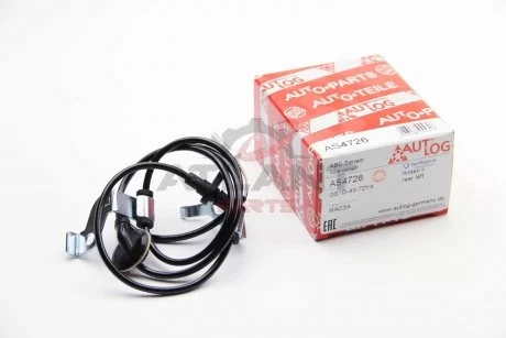 Датчик ABS задн Лів MAZDA 6 1.8-2.5 08.07-07.13 AUTLOG AS4726