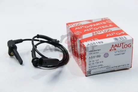 Датчик ABS задн Лів/Прав NISSAN NV400, OPEL MOVANO B, RENAULT MASTER III 2.3D/Electric 02.10- AUTLOG AS5189