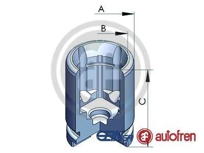 Поршень гальмівного заднього супорта Honda Accord 90-98, Civic 94-, Prelude 92-00 /Suzuki SX4 06- (Lucas 34x47,2) AUTOFREN D025233