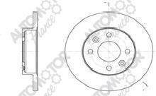 Диск тормозной (цена за 2 шт) Renault Clio 1.2; 1.9 D (86-) Automotor France ADC4705 (фото 1)