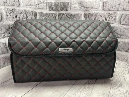 Автомобільний органайзер JEEP в багажник чорний розмір L 30x50 JEEP Autoparts JEEP001