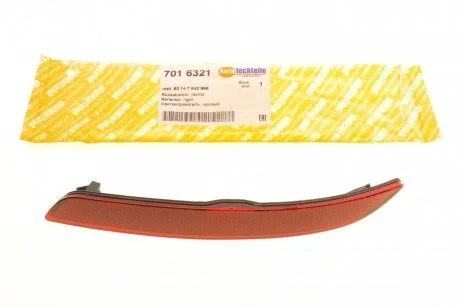 Фото світловідбивач, правий AUTOTECHTEILE 701 6321 Світловідбивач, правий AUTOTECHTEILE 701 6321