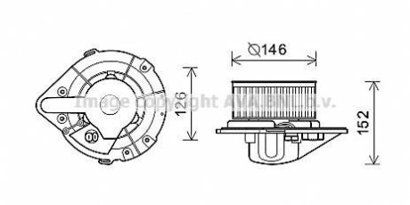 Электродвигатель, вентиляция салона AVA QUALITY COOLING AVA COOLING AI8501