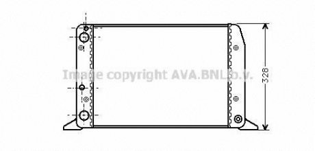 Радіатор, охолодження двигуна QUALITY COOLING AVA COOLING AIA2028 (фото 1)