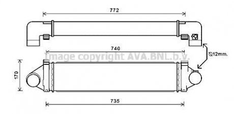 CHLODNICA POWIETRZA FREELANDER 07- AVA QUALITY COOLING AVA COOLING AUA4219