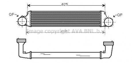 Інтеркулер AVA QUALITY COOLING AVA COOLING BW4280