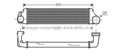 Інтеркулер QUALITY COOLING AVA COOLING BW4282 (фото 1)