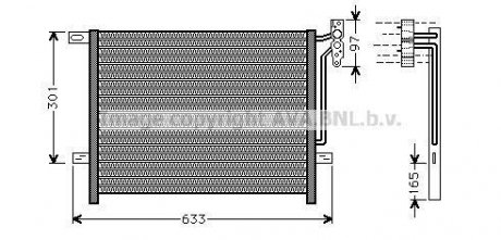 Радіатор кондиціонера AVA COOLING BW5203 (фото 1)