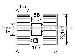 Фото компресор салону AVA COOLING BW8483 Компресор салону AVA COOLING BW8483