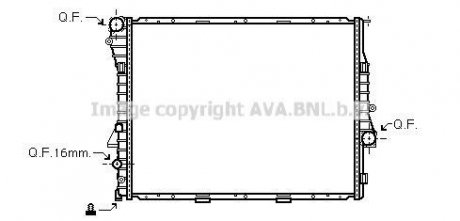 Радіатор, охолодження двигуна QUALITY COOLING AVA COOLING BWA2275 (фото 1)