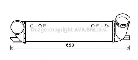 Интеркулер AVA QUALITY COOLING AVA COOLING BWA4473