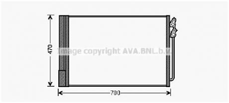 Радиатор кондиционера AVA AVA COOLING BWA5370D