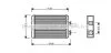 Фото 1 - теплообмінник, Система опалення салону AVA COOLING BWA6210 Теплообмінник, Система опалення салону AVA COOLING BWA6210 (фото 1)