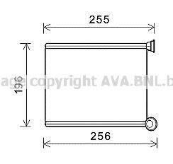 Радиатор отопителя салона Peugeot 308 1,4-1,6i 1,6 2,0HDI 07>10/09 Citroen C3 Pi AVA COOLING CN6281