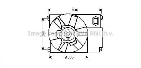 Фото вентилятор, охлаждение двигателя AVA QUALITY COOLING AVA COOLING CN7541 Вентилятор, охлаждение двигателя AVA QUALITY COOLING AVA COOLING CN7541