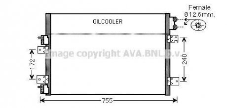 Радіатор кондиціонера AVA QUALITY COOLING AVA COOLING CRA5113