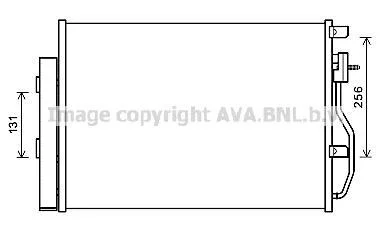 Конденсатор кондиціонера (з осушувачем) CHEVROLET AVEO, TRAX, OPEL MOKKA / MOKKA X 1.2-1.8 03.11- AVA QUALITY COOLING AVA COOLING CTA5048D