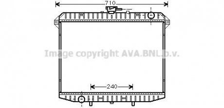 Радіатор, охолодження двигуна AVA QUALITY COOLING AVA COOLING DN2148