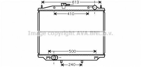 Радіатор, охолодження двигуна QUALITY COOLING AVA COOLING DN2265 (фото 1)