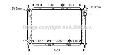 Радіатор, охолодження двигуна AVA QUALITY COOLING AVA COOLING DNA2261