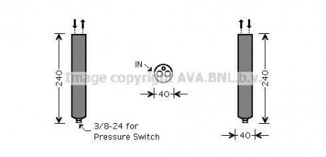 Осушувач кондиціонера AVA QUALITY COOLING AVA COOLING DND267