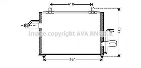 Радіатор кондиціонера QUALITY COOLING AVA COOLING DW5084 (фото 1)