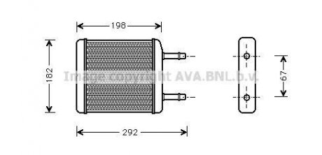 Радіатор DAEW MATIZ 0.8 MT/AT 98-(AVA) AVA COOLING DWA6024