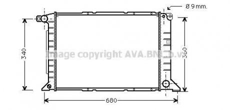 Радіатор, охолодження двигуна QUALITY COOLING AVA COOLING FD2261 (фото 1)