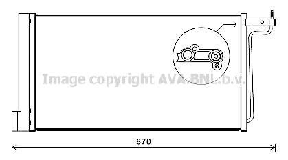 Радіатор кондиціонера FORD (вир-во) AVA COOLING FD5485D (фото 1)