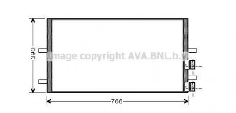 Радіатор кондиціонера AVA QUALITY COOLING AVA COOLING FDA5407