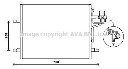 Радіатор кондиціонера QUALITY COOLING AVA COOLING FDA5483 (фото 1)