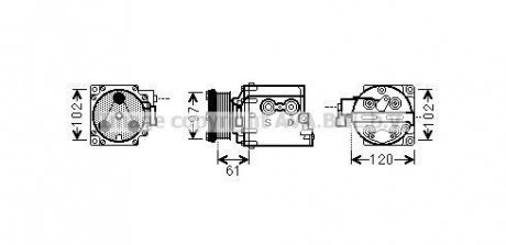 Компресор кондиціонера QUALITY COOLING AVA COOLING FDAK436 (фото 1)