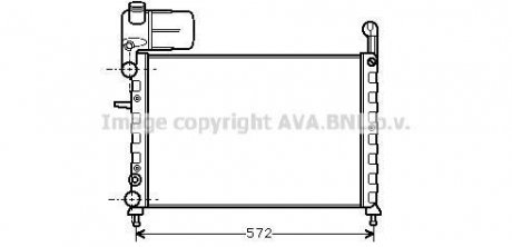 Радіатор, охолодження двигуна QUALITY COOLING AVA COOLING FT2101 (фото 1)